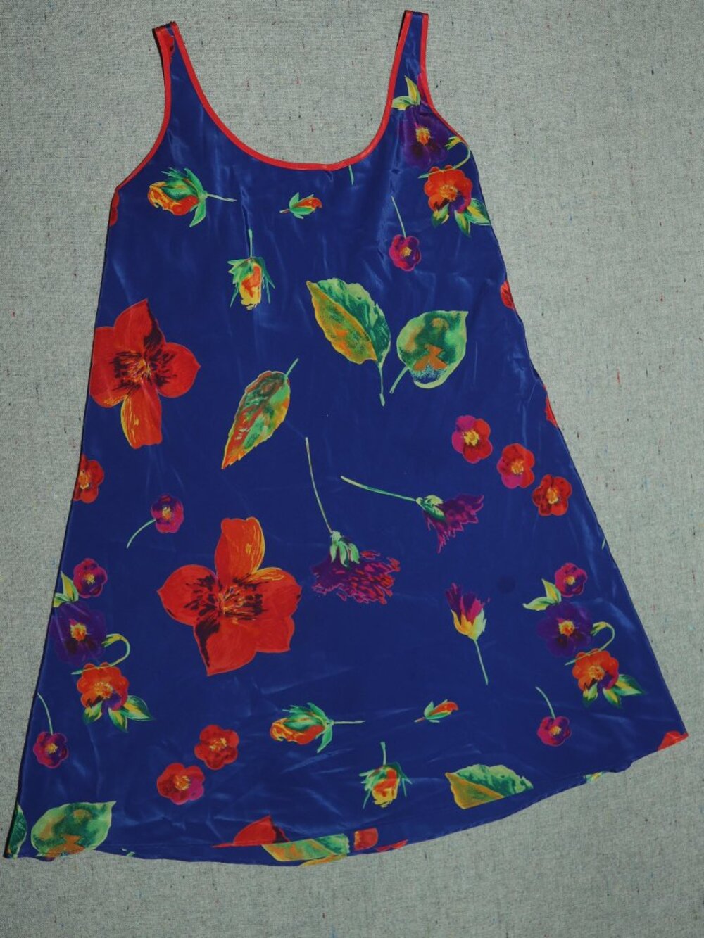 Lightweight Blue Floral Nightie Dress
